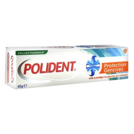 POLIDENT CREME FIXATIVE POUR APPAREILS DENTAIRES PROTECTION GENCIVES