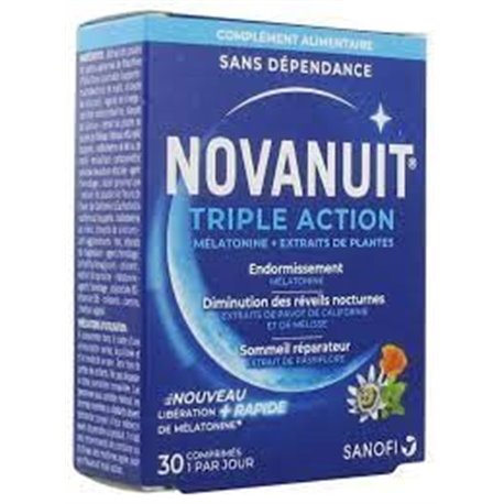 NOVANUIT-Sommeil-triple-action-30-gélules