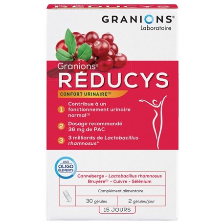 GRANIONS REDUCYS CONFORT URINAIRE 30GELULES 15 JOURS