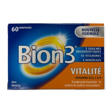 BION 3 VITALITE NOUVELLE FORMULE 60CP