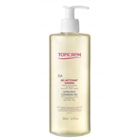 TOPICREM Gel nettoyant surgras DA peaux atopiques 500ml