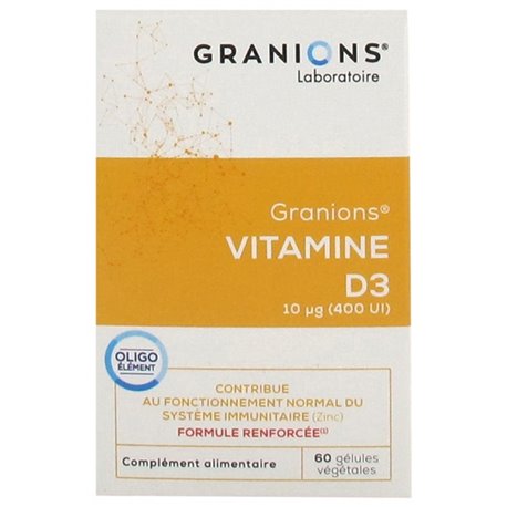 GRANIONS VITAMINE D3 400UI 60GELULES VEGETALES