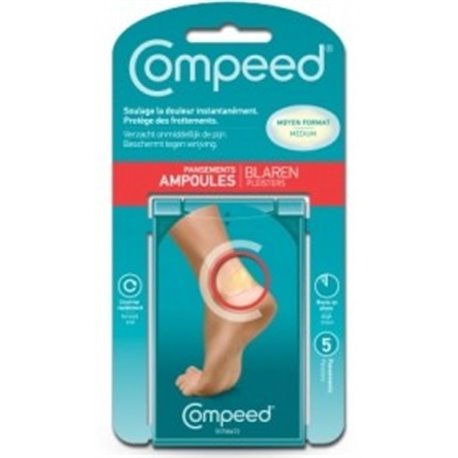 COMPEED Pansements ampoules format moyen 5 pansements