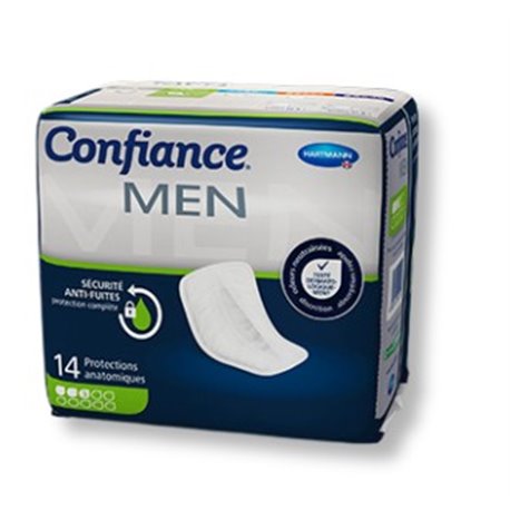 HARTMANN CONFIANCE MEN 14 PROTECTIONS ABSORBANTES 3 GOUTTES