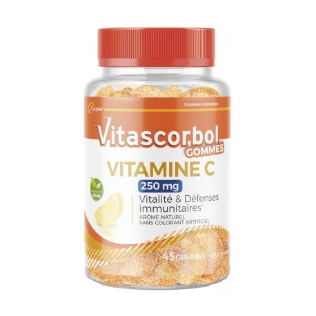 VITASCORBOL GOMMES VITAMINE C 250MG 45 GOMMES