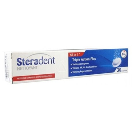 STERADENT TRIPLE ACTION PLUS 30CP