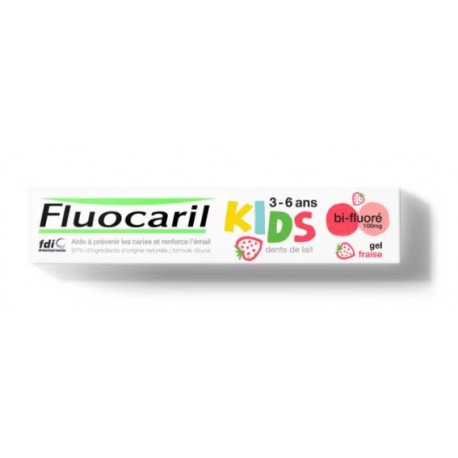 FLUOCARIL KIDS 3-6 ANS BI-FLUORE 100MG FRAISE 50ML