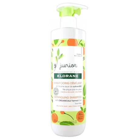 KLORANE JUNIOR SHAMPOOING DEMELANT A L'AVOINE CHEVEUX DELICATS DES 3 ANS 500ML