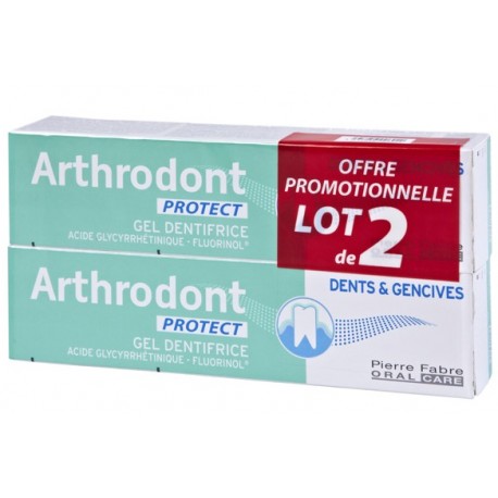 ARTHRODONT PROTECT GEL DENTIFRICE LOT 2X 75ML