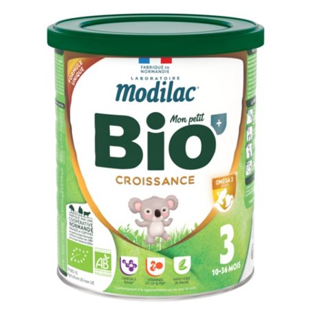 MODILAC BIO 3 CROISSANCE 10-36 MOIS 800G