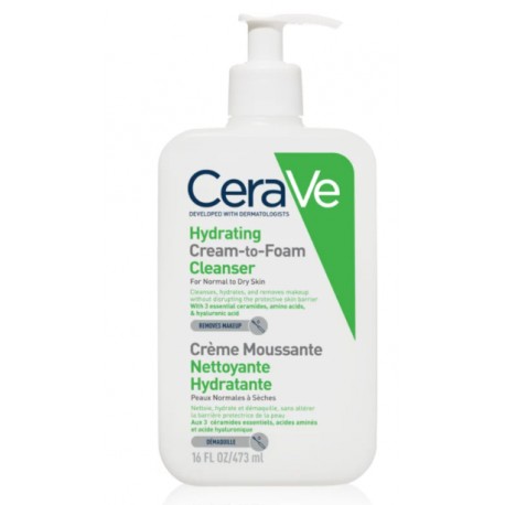 CERAVE CREME MOUSSANTE NETTOYANTE HYDRATANTE 473ML