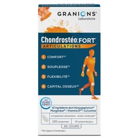 GRANIONS CHONDROSTEO FORT ARTICULATIONS 120CP 40 JOURS
