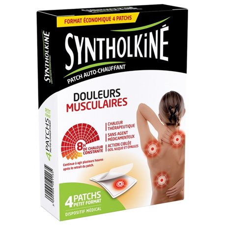 SYNTHOLKINE PATCH AUTO-CHAUFFANT DOULEURS MUSCULAIRES 4 PATCHS