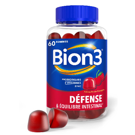 BION 3 DEFENSE & EQUILIBRE INTESTINAL 60 GOMMES