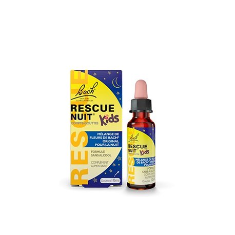 RESCUE NUIT KIDS MELANGE DE FLEURS DE BACH ORIGINAL POUR LA NUIT COMPTE-GOUTTES 10ML