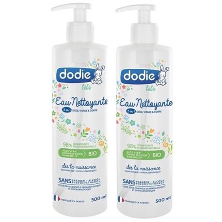 DODIE EAU NETTOYANTE 500ML LOT 2