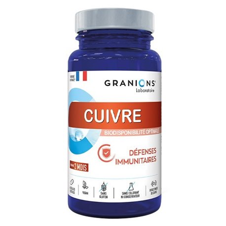 GRANIONS CUIVRE 60GELULES VEGETALES