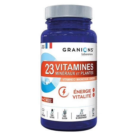 GRANIONS 23 VITAMINES MINERAUX ET PLANTES 90CP