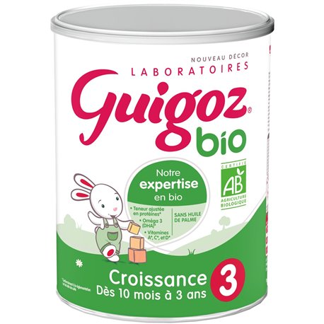 GUIGOZ BIO CROISSANCE DES 10 MOIS A 3 ANS 800G