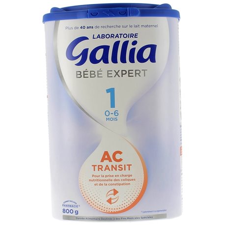 GALLIA BEBE EXPERT AC TRANSIT 1E AGE 0-6MOIS 800G
