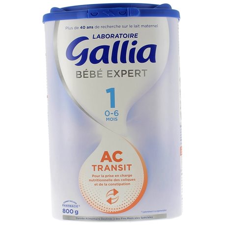 GALLIA BEBE EXPERT AC TRANSIT 1E AGE 0-6MOIS 800G
