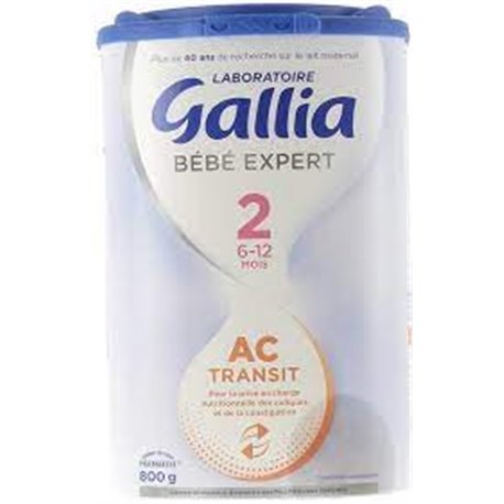 GALLIA BEBE EXPERT AC TRANSIT 2E AGE 6-12 MOIS 800G