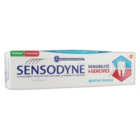 SENSODYNE SENSIBILITE & GENCIVES MENTHE FRAICHE 75ML