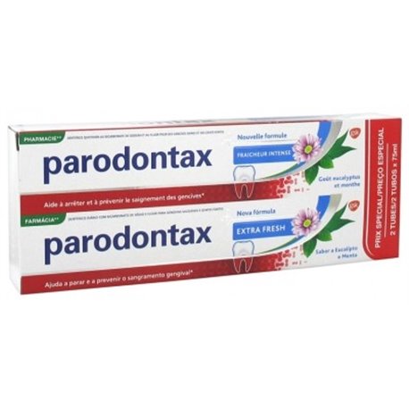 PARODONTAX FRAICHEUR INTENSE LOT 2X 75ML