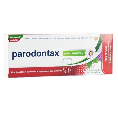 PARODONTAX HERBAL SENSATION LOT 2X 75ML