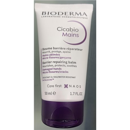 BIODERMA CICABIO MAINS BAUME BARRIERE REPARATEUR MAINS ABIMEES MICRO-FISSURES/GERCURES 50ML