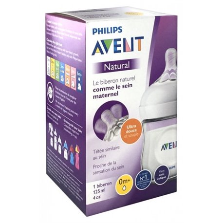 BIBERON AVENT NATURAL NOUVEAU NE 0 MOIS+ 125ML