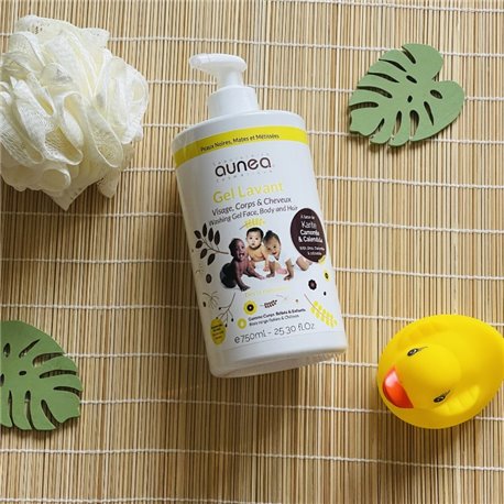 AUNEA GEL LAVANT VISAGE ET CORPS LOT 2X 750ML
