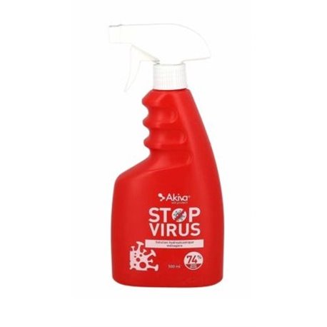 AKIVA STOP VIRUS SOLUTION HYDROALCOOLIQUE MENAGERE 500ML