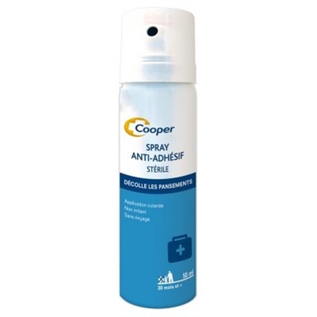 SPRAY ANTI-ADHESIF STERILE DECOLLE LES PANSEMENTS 50ML