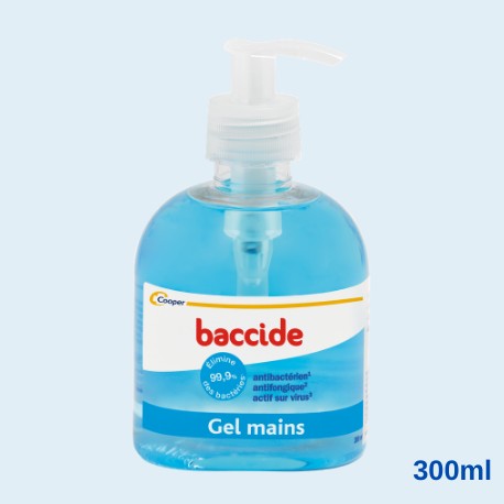 BACCIDE GEL HYDROALCOOLIQUE MAINS SANS RINCAGE 300ML