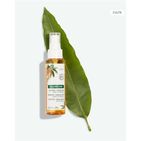 KLORANE HUILE A LA MANGUE NUTRITION-CHEVEUX SEC 100ML