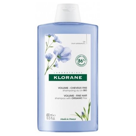 KLORANE SHAMPOING AU LIN BIO VOLUME-CHEVEUX FINS 400ML