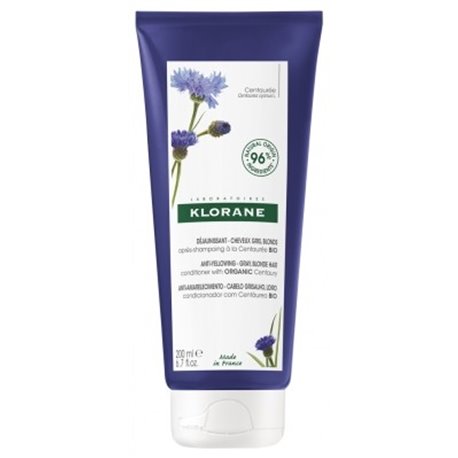 KLORANE APRES-SHAMPOING A LA CENTAUREE BIO DEJAUNISSANT-CHEVEUX GRIS, BLONDS 200ML