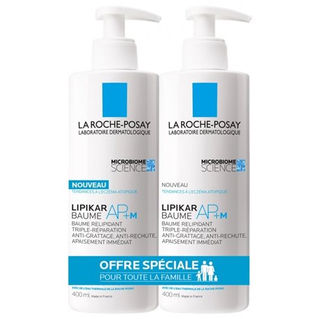 LIPIKAR BAUME AP+M BAUME RELIPIDANT TRIPLE REPARATION 2X400ML