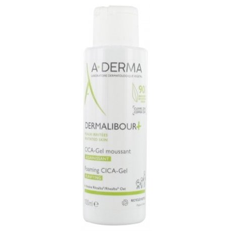 A-DERMA DERMALIBOUR+ CICA GEL MOUSSANT ASSAINISSANT PEAUX IRRITEES 100ML