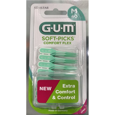 GUM SOFT-PICKS COMFORT FLEX TAILLE M 40 PICKS