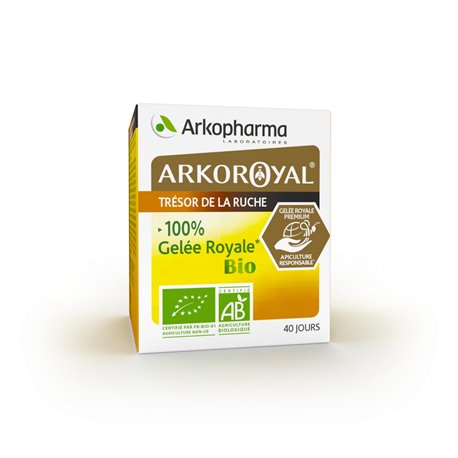 ARKOPHARMA ARKOROYAL TRESOR DE LA RUCHE 100% GELEE ROYALE BIO 40G