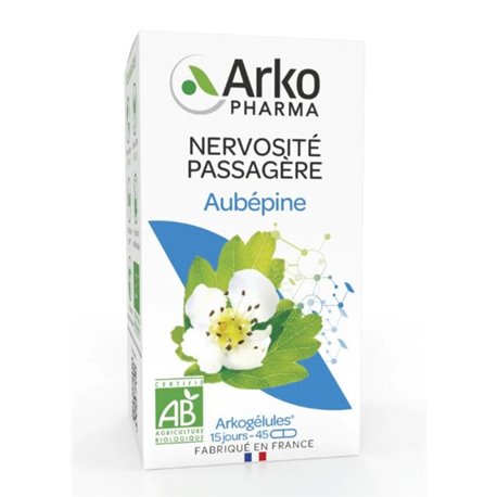 ARKOPHARMA AUBEPINE BIO NERVOSITE PASSAGERE 45 GELULES