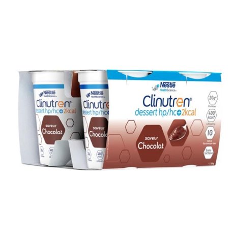 CLINUTREN DESSERT HP/HC+ 2KCAL SAVEUR CHOCOLAT 4X 200G