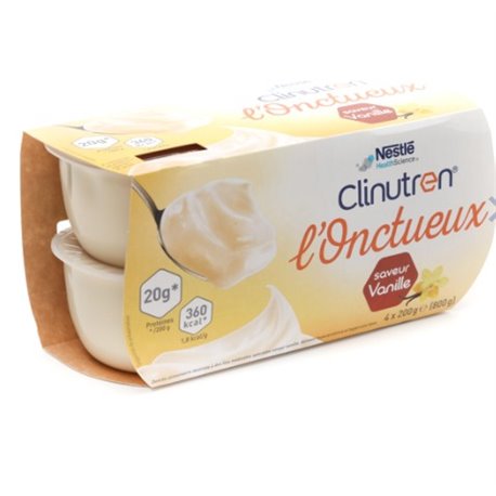 CLINUTREN L'ONCTUEUX SAVEUR VANILLE 4X 200G