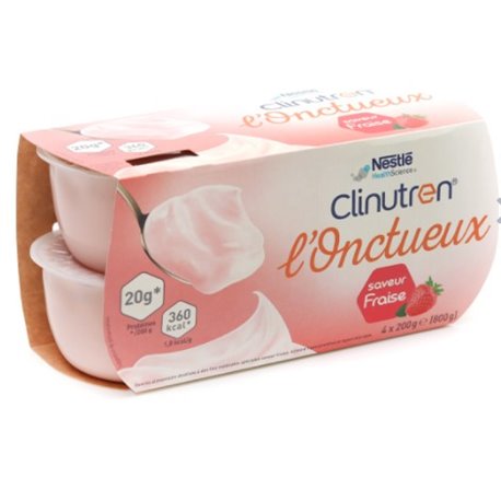 CLINUTREN L'ONCTUEUX SAVEUR FRAISE 4X 200G