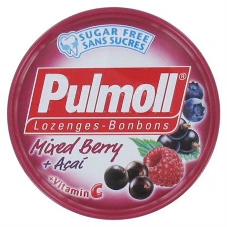 PULMOLL FRUITS DES BOIS + VIT C BONBONS SANS SUCRE 45G