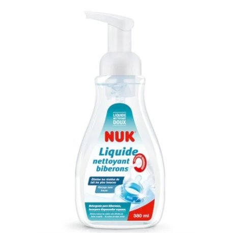 NUK LIQUIDE NETTOYANT BIBERONS AVEC FLACON MOUSSEUR 380ML