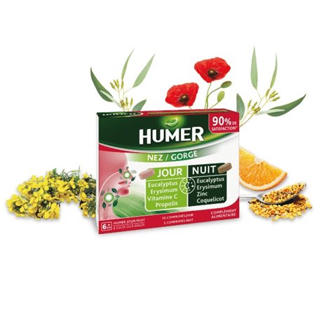 HUMER JOUR/NUIT NEZ/GORGE 6ANS+ COMPRIME A SUCER OU A AVALER