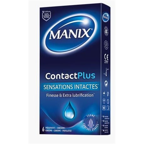 MANIX CONTACTPLUS SENSATIONS INTACTES 6 PRESERVATIFS